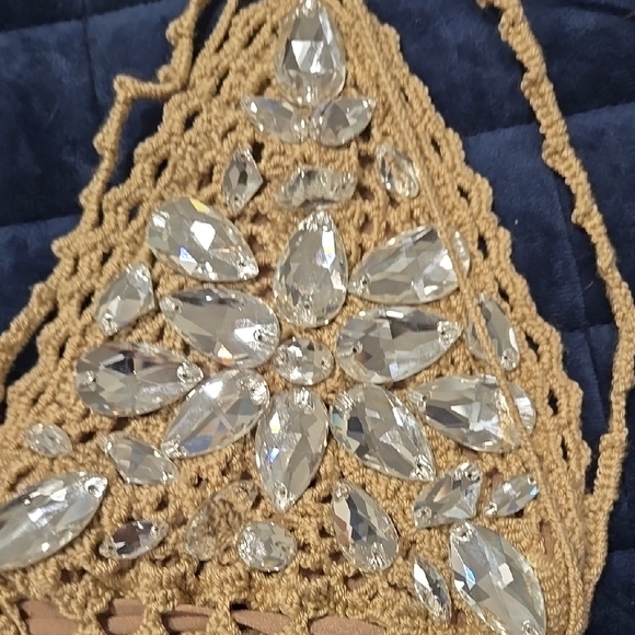 Gold Embellished Bikini Set - Picture 5 of 17